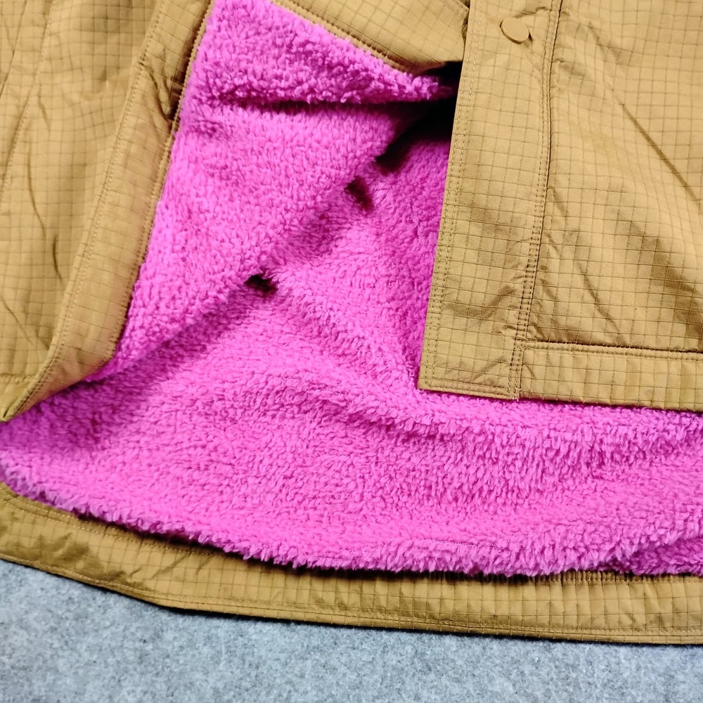 Hoka One One Outtrail SoulFocus Mens XL Fleece Lined Ripstop Jacket Tan Pink - Picture 2 of 12
